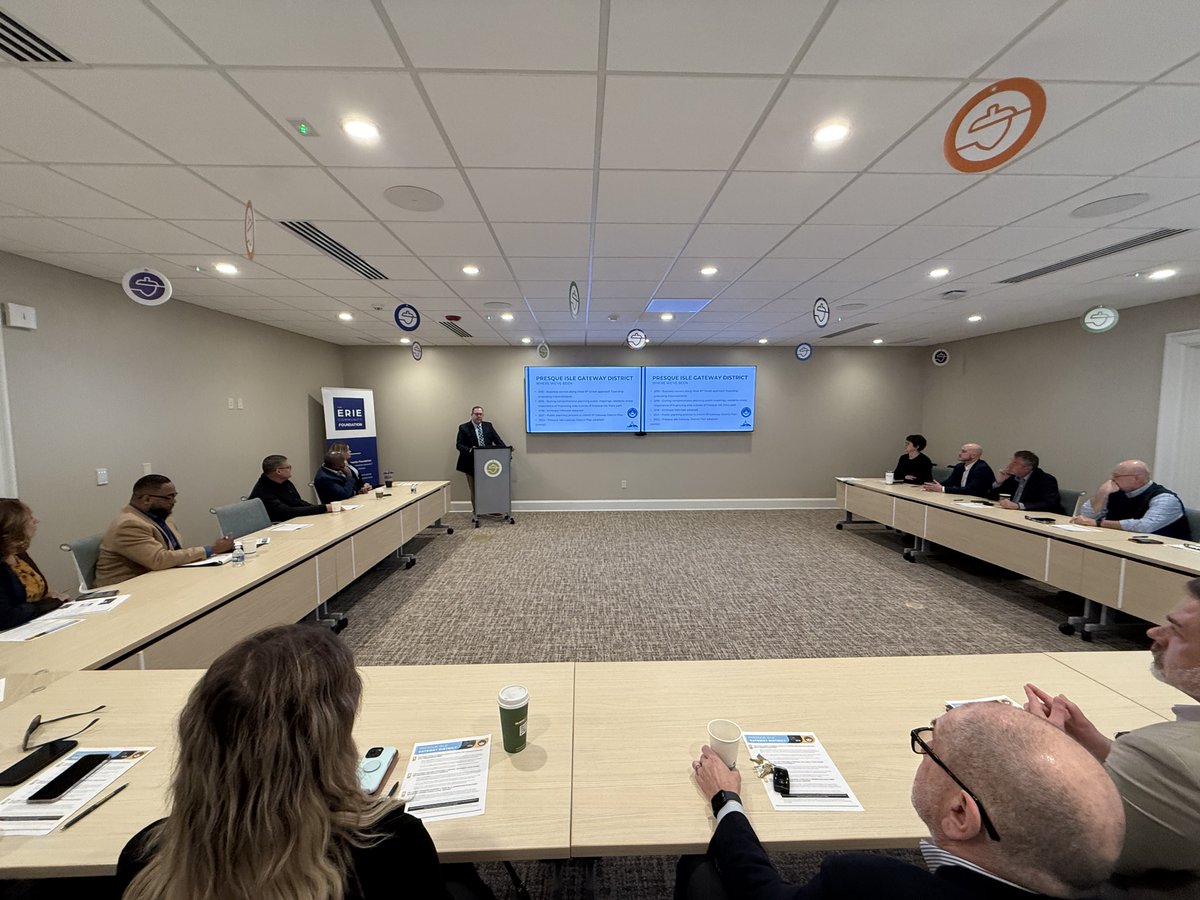 InfiniteErie's tweet image. Infinite Erie helped to convene leaders yesterday for a discussion about the exciting @Millcreektown Presque Isle Gateway District. They shared potential steps forward, discussed what’s planned already & shared their vision for a vibrant Gateway District.
ow.ly/rFGC50VfH4y