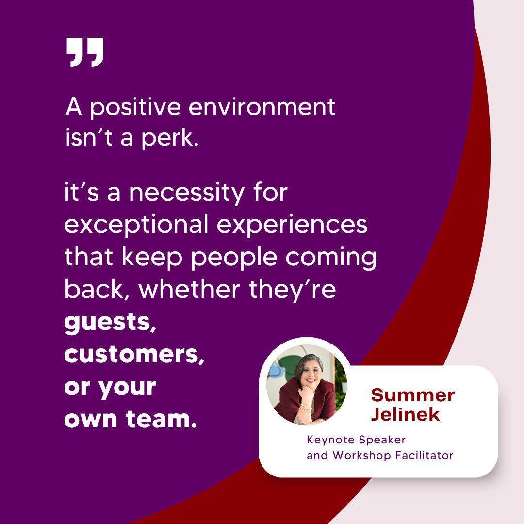 Whether it’s your customers, guests, or your team—people remember how they feel. A welcoming, supportive environment creates:
 
✨ loyalty
✨ trust, and 
✨ exceptional experiences. 
 
It’s what keeps them coming back, again and again.