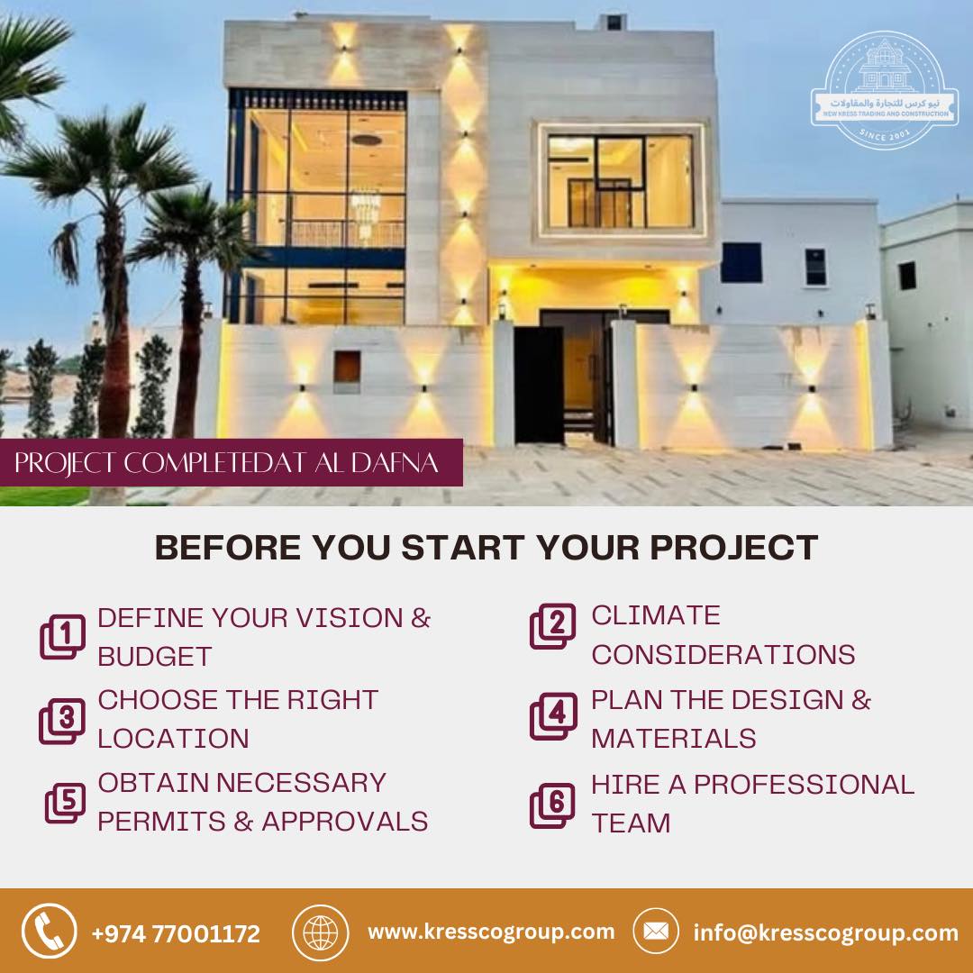 KressCoGroup's tweet photo. 📷Let’s build your legacy. Contact us today!
#RamadanKareem #HomesWithHeart #BuildingLegacies #RamadanWithMeaning #LuxuryVillas #Qatar #arabic #villas #qatarliving #qatarliving📷 #NewKressConstruction📷 https://t.co/SauJiaO2Rm
