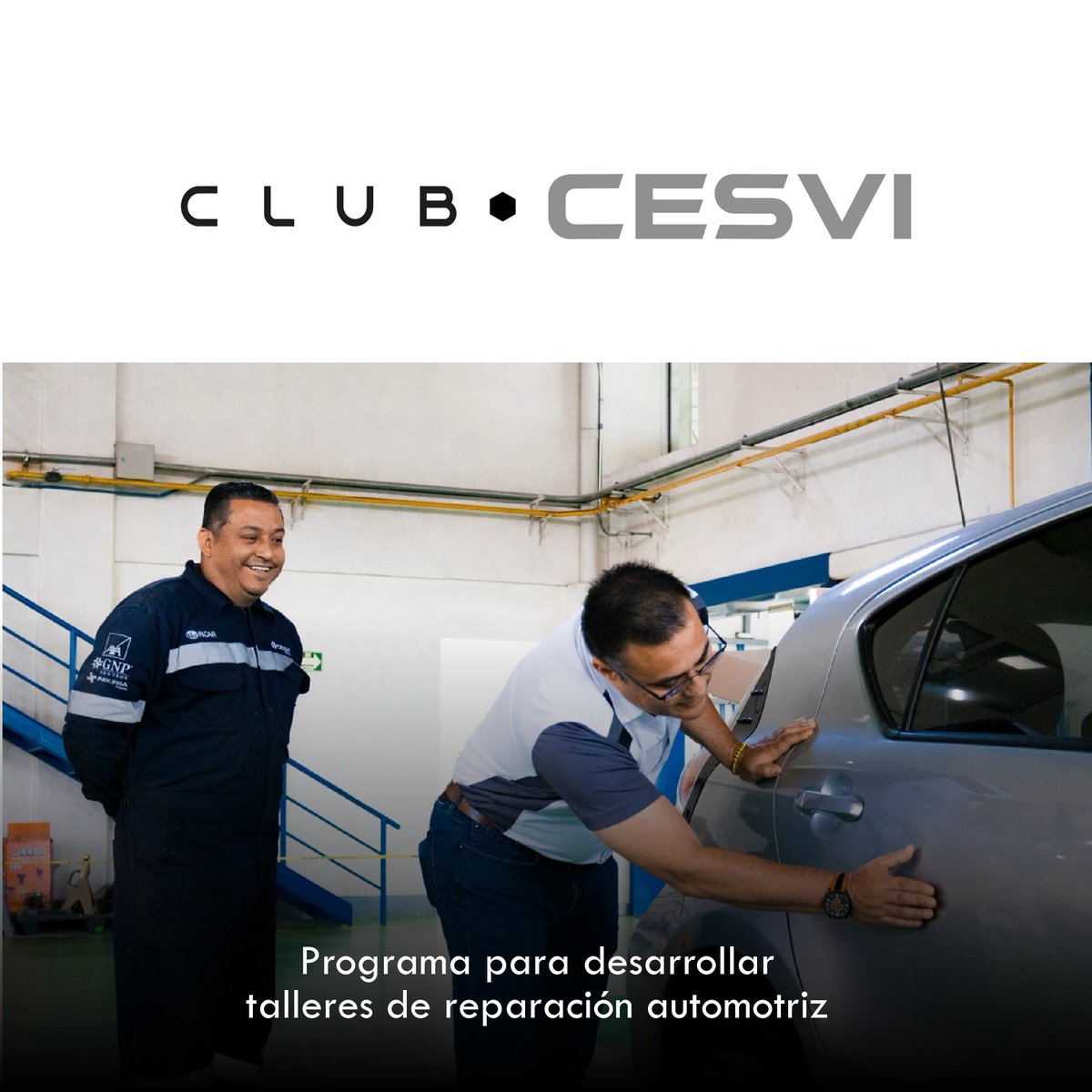 Incrementa la productividad de tu taller en 3 pasos:
1.- Capacitación técnica y administrativa
2.- Identificación de áreas de oportunidad
3.- Recursos informativos y tecnológicos
¡Únete a CLUB CESVI!
CONOCE MÁS: bit.ly/CLUBCESVIWEB