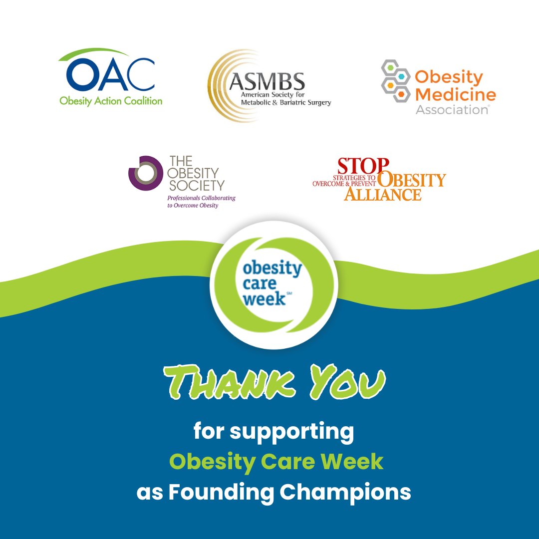 Obesity Care Week (@obesitycareweek) on Twitter photo Thank you to our incredible Founding Champions of Obesity Care Week for transforming the way we understand, care for and support those affected by obesity. Your dedication is driving real change!
<a href="/ObesityAction/">OAC</a> <a href="/ASMBS/">ASMBS</a> <a href="/OMAsocial/">Obesity Medicine Association</a> <a href="/ObesitySociety/">The Obesity Society</a> <a href="/STOPObesity/">STOPObesityAlliance</a> Thank you to our incredible Founding Champions of Obesity Care Week for transforming the way we understand, care for and support those affected by obesity. Your dedication is driving real change!
<a href="/ObesityAction/">OAC</a> <a href="/ASMBS/">ASMBS</a> <a href="/OMAsocial/">Obesity Medicine Association</a> <a href="/ObesitySociety/">The Obesity Society</a> <a href="/STOPObesity/">STOPObesityAlliance</a>