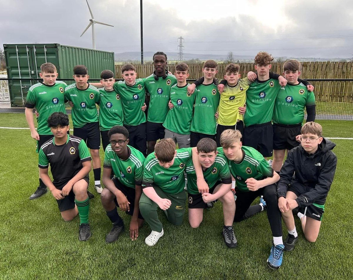 ⚽️ Good luck to our U15 team who play in the Northern Regional Final of the U15 NI Small School's Cup tomorrow. They play St. Patrick's, Dungiven. Best of luck, boys! ⚽️🟢⚫️