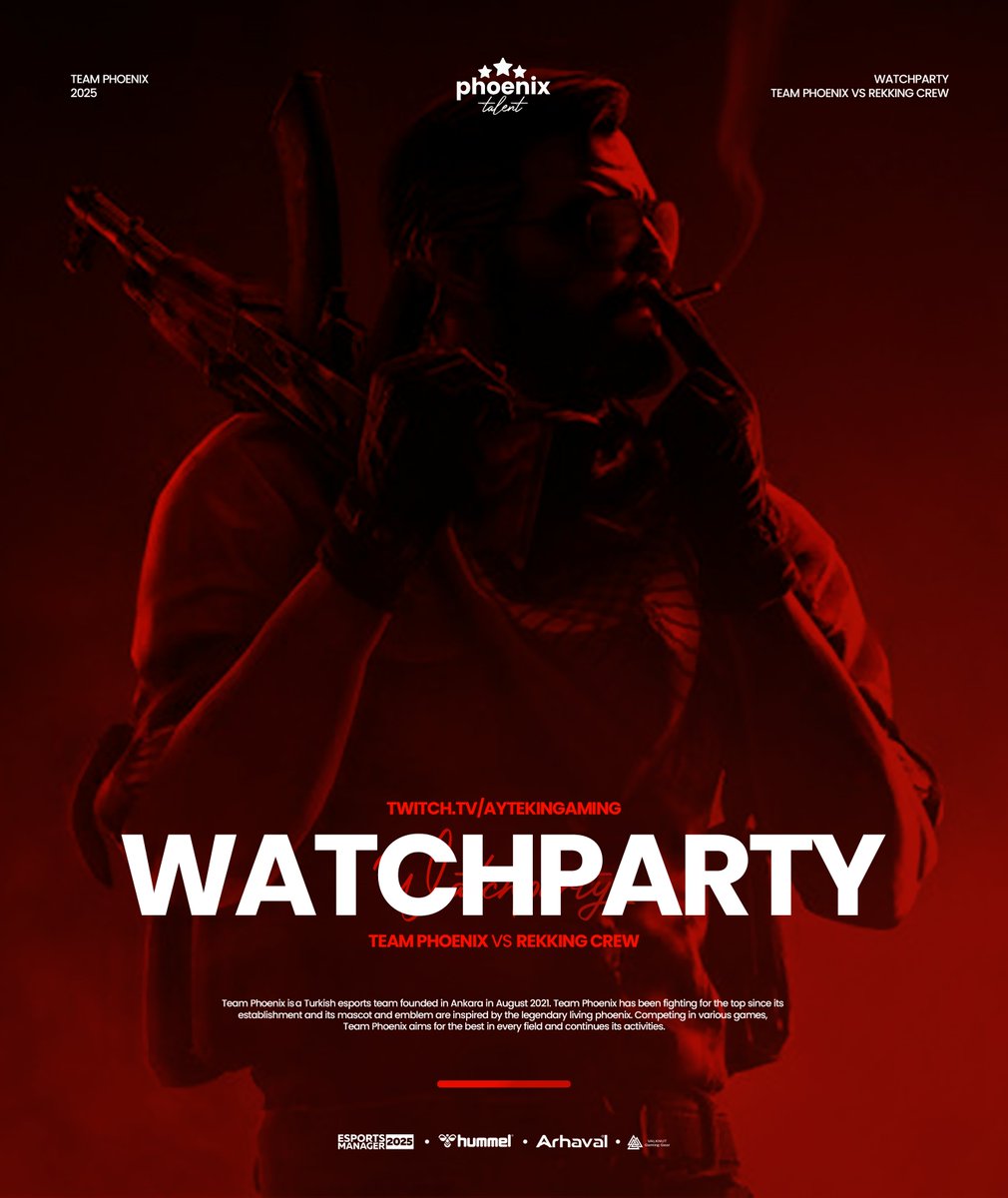 🔥 MAÇ BAŞLADI! 🔥

ESEA Sezon 52 Play-Off’larında Rekking Crew karşısındaki mücadelemiz başladı! Hadi gelin, heyecanı birlikte yaşayalım! 💪

📺twitch.tv/aytekingaming

Zafer için sahadayız! 🔥