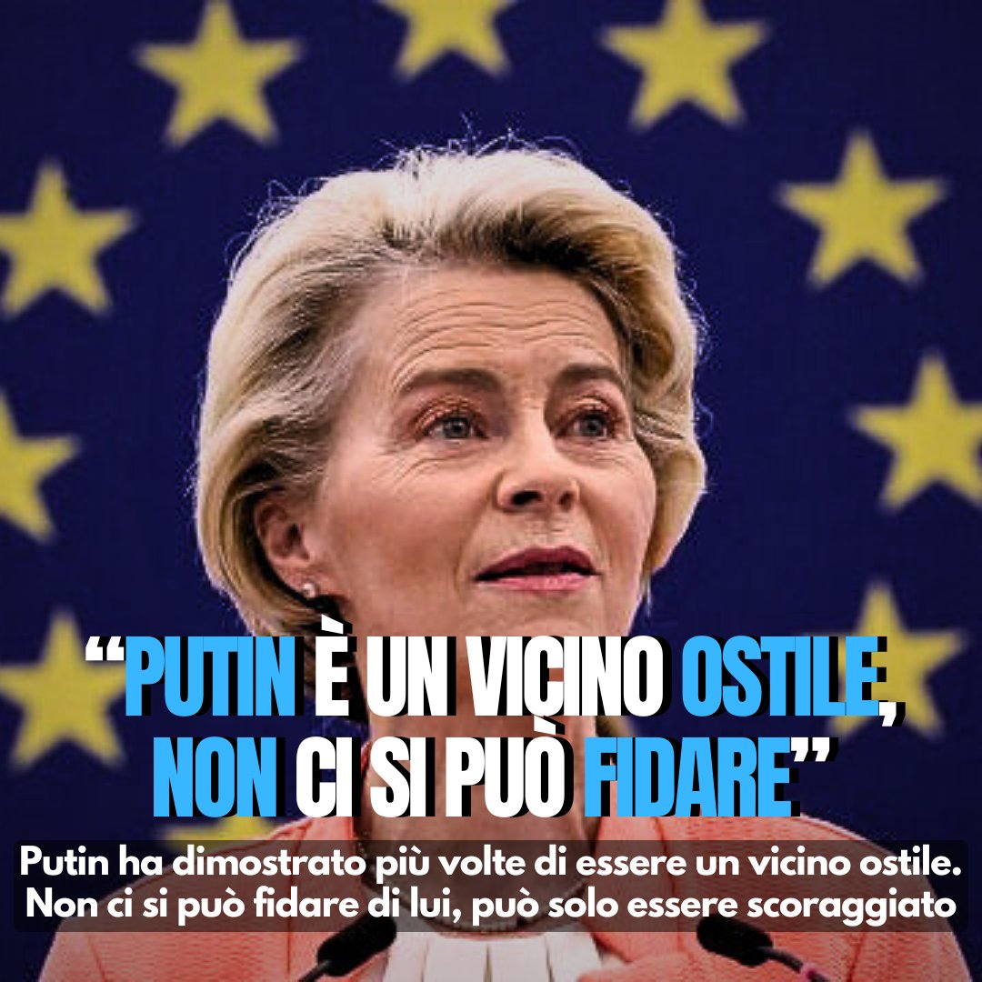 digitech_srl's tweet photo. L’#UE blinda il futuro o apre un nuovo fronte?

#VonDerLeyen: #Putin è un vicino ostile, non ci si può fidare.
🔹 Spesa militare oltre il 3% del PIL
🔹 650 miliardi in 4 anni per la difesa
🔹 Piano #ReArm  Europe da 800 miliardi
Deterrenza o escalation? 🤔

#sicurezza #digitech https://t.co/UzcxW2g3E9