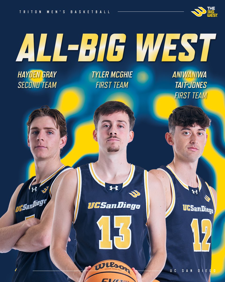 Ty, Niwa, and Hayden are All-Big West!

#GoTritons