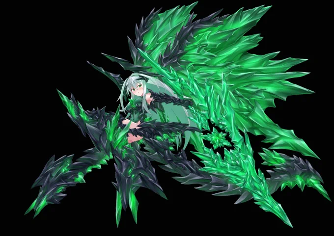 色調を整えて、キャラ部分は完成! めちゃくちゃゴツいし迫力があって最高 ここから雷エフェクトを纏わせて仕上げます