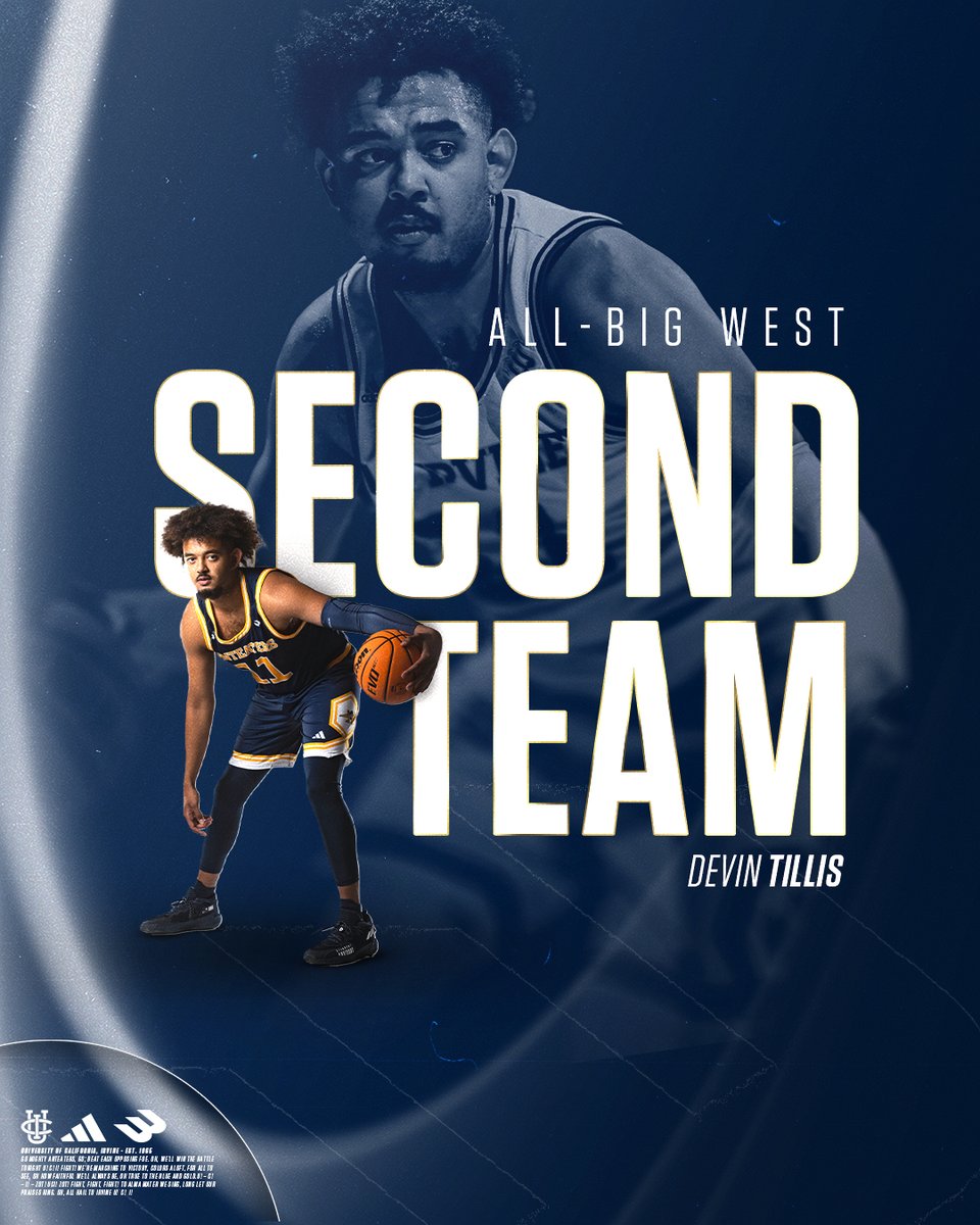 𝐀𝐥𝐥 𝐢𝐧 𝐨𝐧 𝐃𝐓11 👏 

Devin Tillis lands on the All-Big West Second Team for the first postseason honor in his career!

#TogetherWeZot | #StillHungry