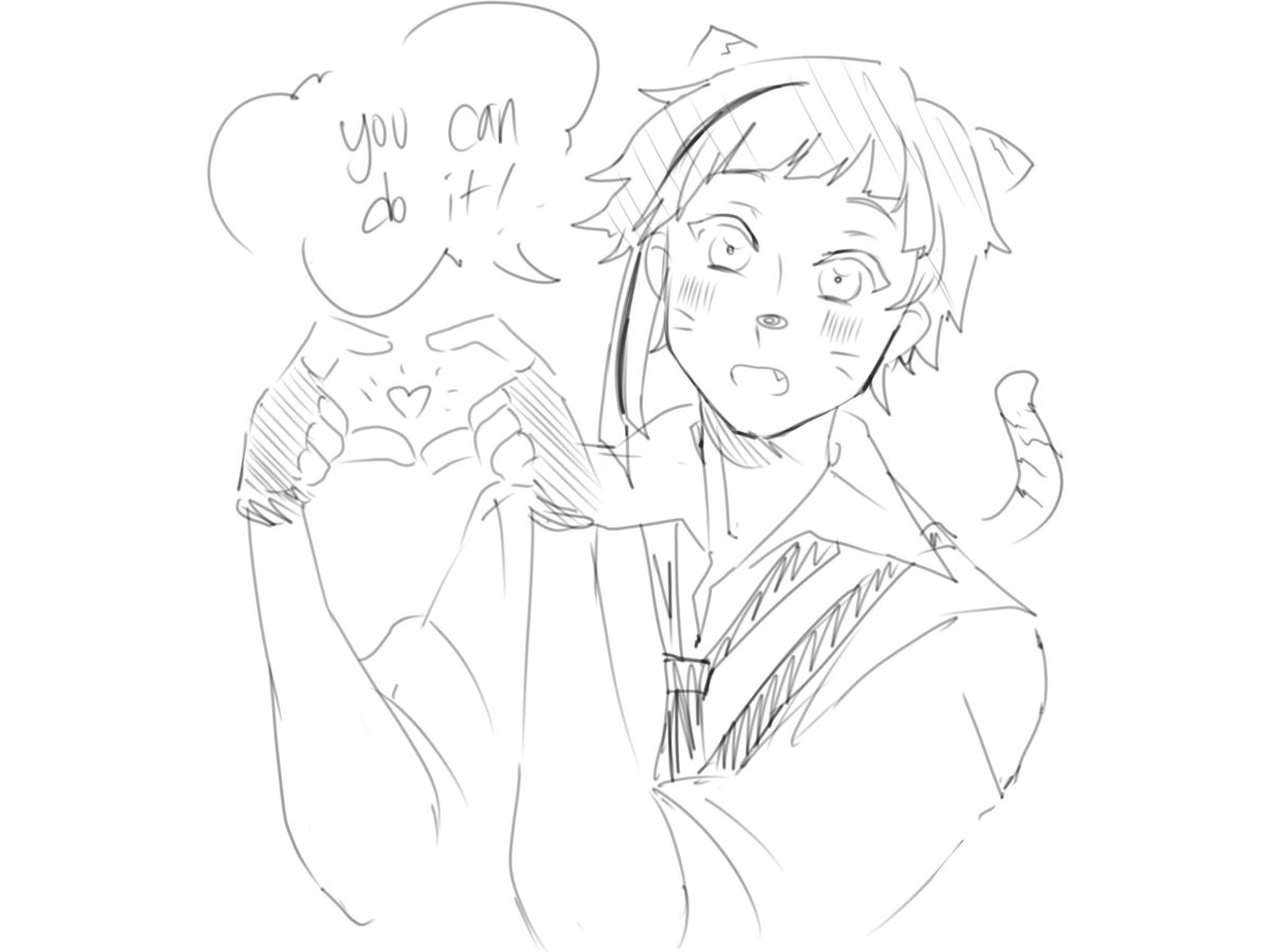encouraging little sushi doodle