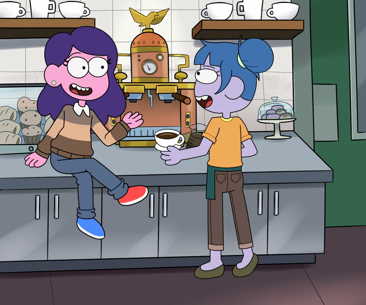 Some more Gloria Yume Ship art. I wanted to do a more complicated background for this one 😤