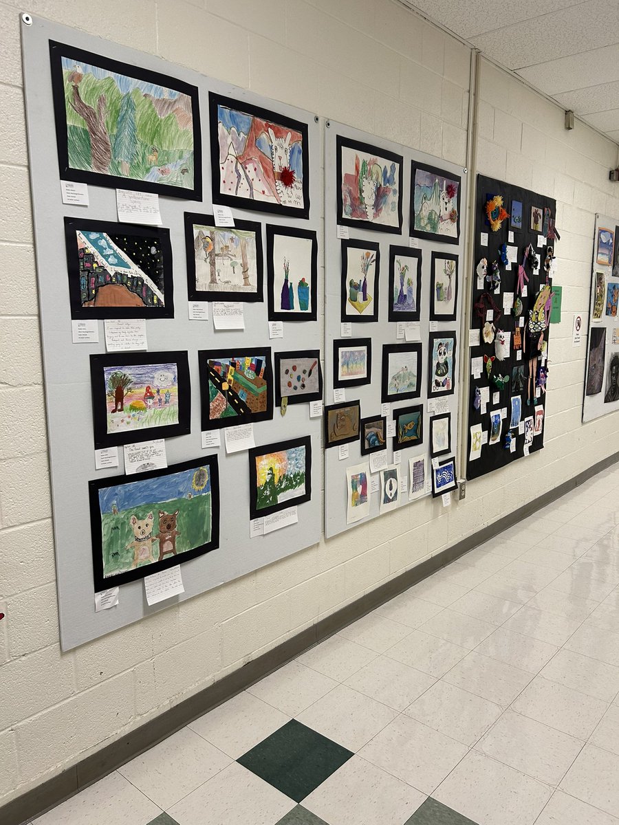 Today we honor <a href="/SeawellES/">Seawell Elementary</a> and <a href="/ScroggsFrogs/">ScroggsFrogs</a> for Arts In Our Schools Month! Such brilliant work at the district art show last year.  We look forward to sharing even more art at this year’s Visions Art Show April 22-24 at LC 5:30-7:30. <a href="/ArricaMDuBose/">Arrica Moseley DuBose, Ed.D.</a> #AIOSM <a href="/chccs/">Chapel Hill-Carrboro City Schools</a> <a href="/ncaea/">Alison Adams</a> <a href="/ARTSEDNC/">ARTSEDNC</a>