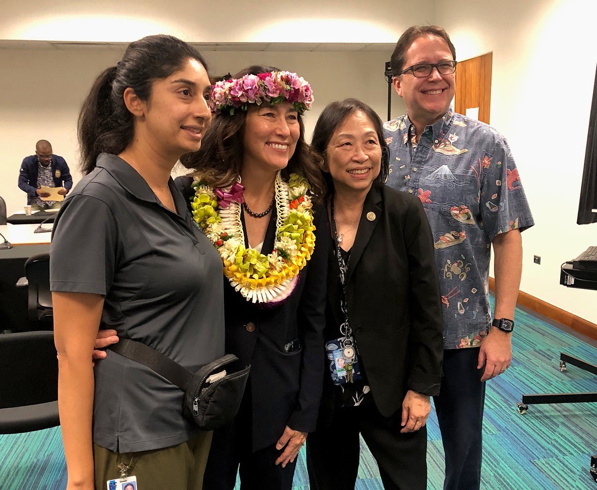 The Senate Labor and Technology committee voted to consent @govjoshgreen's nomination of Christine Sakuda as the state's CIO. B&amp;F Dep. Director Sabrina Nasir (left), Sakuda, Dep. Comptroller Meoh-Leng Silliman, and Comptroller Keith Regan enjoy the moment. @hawaiidags