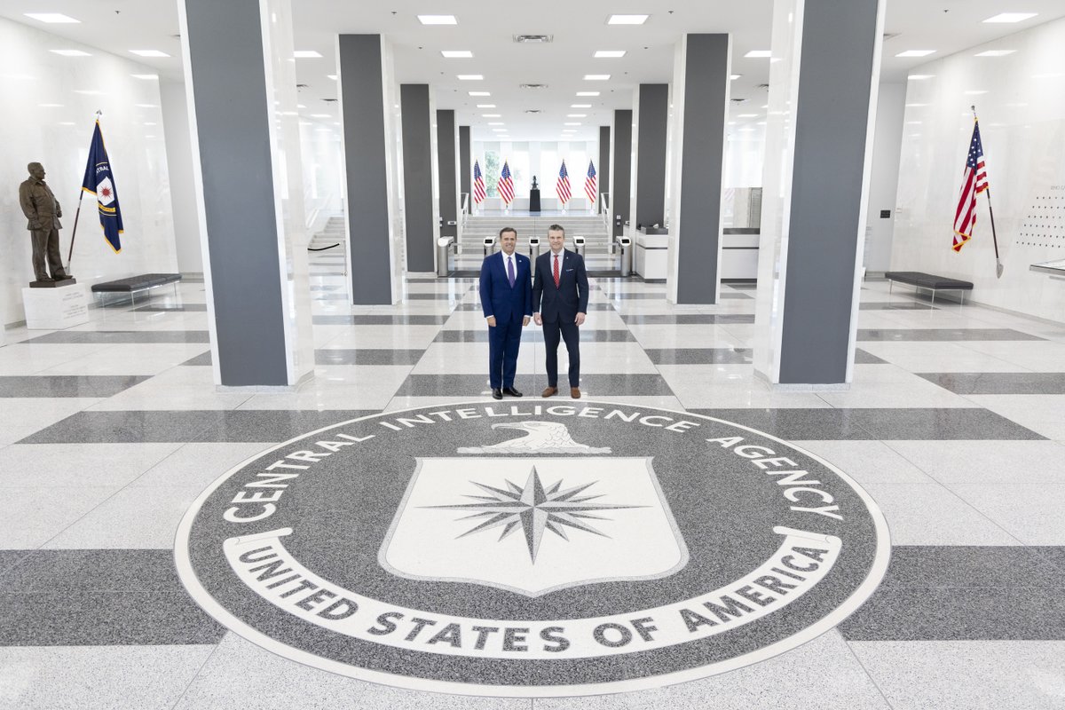 CIA (@cia) on Twitter photo "Fantastic meeting with Secretary Hegseth <a href="/SecDef/">Secretary of Defense Pete Hegseth</a> this morning to discuss new ways we can work together to implement <a href="/POTUS/">President Donald J. Trump</a> foreign policy agenda. Looking forward to strengthening the great partnership between <a href="/CIA/">CIA</a> and <a href="/DeptofDefense/">Department of Defense 🇺🇸</a>. 🇺🇸" – Director @JohnRatcliffe "Fantastic meeting with Secretary Hegseth <a href="/SecDef/">Secretary of Defense Pete Hegseth</a> this morning to discuss new ways we can work together to implement <a href="/POTUS/">President Donald J. Trump</a> foreign policy agenda. Looking forward to strengthening the great partnership between <a href="/CIA/">CIA</a> and <a href="/DeptofDefense/">Department of Defense 🇺🇸</a>. 🇺🇸" – Director @JohnRatcliffe