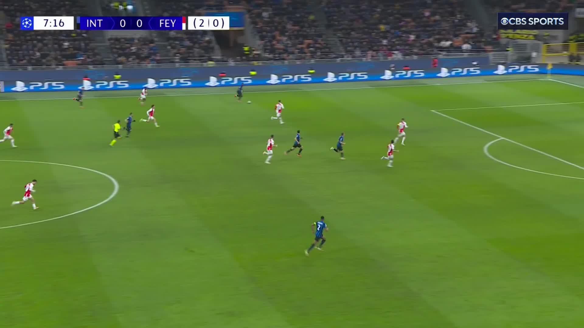 Marcus Thuram with a stunner to put Inter one step closer to the UCL quarterfinals 💫