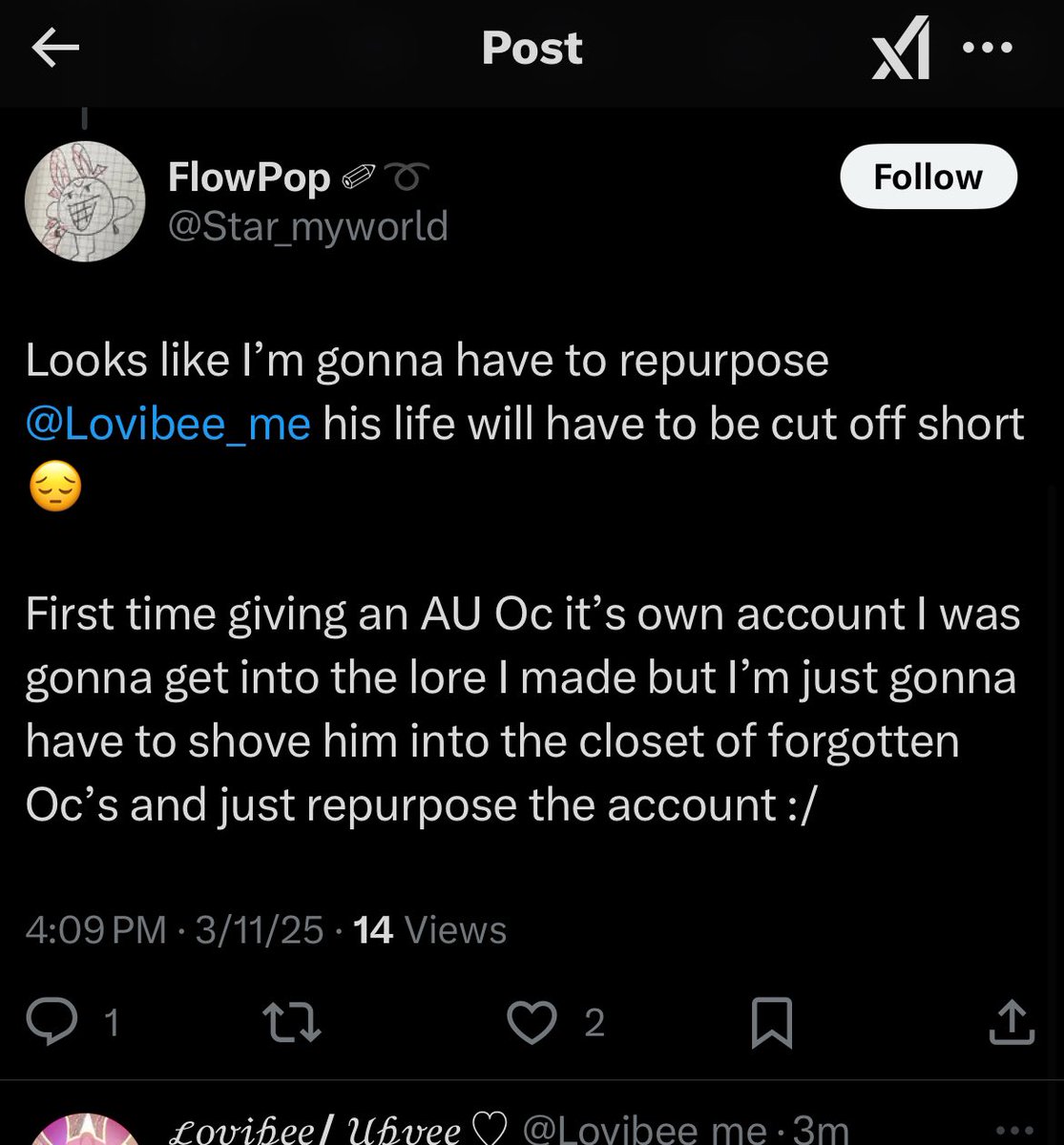 MLSL_project's tweet image. KjKoNloOgoa…. My creator wants to get rid of me…. 😭

….. :[ “ℬ𝓎𝑒 𝓇𝑒𝓂𝑒𝒷𝑒𝓇 𝓉𝑜 𝒷𝑒 𝓀𝒾𝓃𝒹 𝒶𝓃𝒹 𝓈𝓅𝓇𝑒𝒶𝒹 𝓁𝑜𝓋𝑒!”
But @Star_myworld plzzzzzzz don’t sentence me to the closet. 🙏