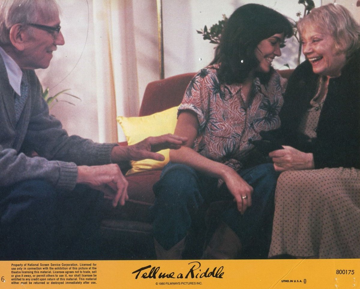 TELL ME A RIDDLE screens in one week with director Lee Grant &amp; star Brooke Adams in person for a Q&amp;A! Limited 🎟️ just added!

Grant’s pioneering 1980 feature debut was one of the first major American films entirely written, produced, &amp; directed by women.

 buff.ly/4if4IWi
