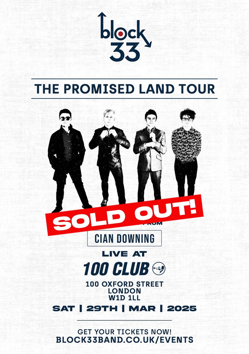 BOOM 💥

Thank you so much to everyone that bought a ticket‼️ What a night this is gonna be ❤️ <a href="/100clubLondon/">The 100 Club</a>