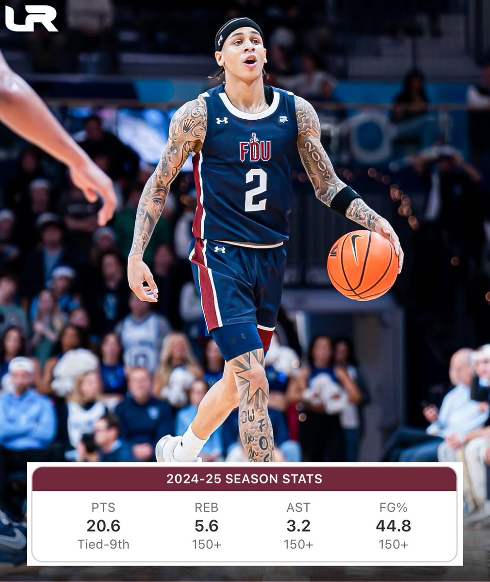 Sam Kayser (@247hshoops) on Twitter photo NEWS: Fairleigh Dickinson star guard Terrence Brown Jr. plans to enter the transfer portal, first by <a href="/GoodmanHoops/">Jeff Goodman</a>.
Brown just wrapped up his sophomore season and has spent the last two seasons at FDU. Started 30 of 31 games this season.
He averaged 20.6PPG, 5.6RPG, 3.2APG and NEWS: Fairleigh Dickinson star guard Terrence Brown Jr. plans to enter the transfer portal, first by <a href="/GoodmanHoops/">Jeff Goodman</a>.
Brown just wrapped up his sophomore season and has spent the last two seasons at FDU. Started 30 of 31 games this season.
He averaged 20.6PPG, 5.6RPG, 3.2APG and