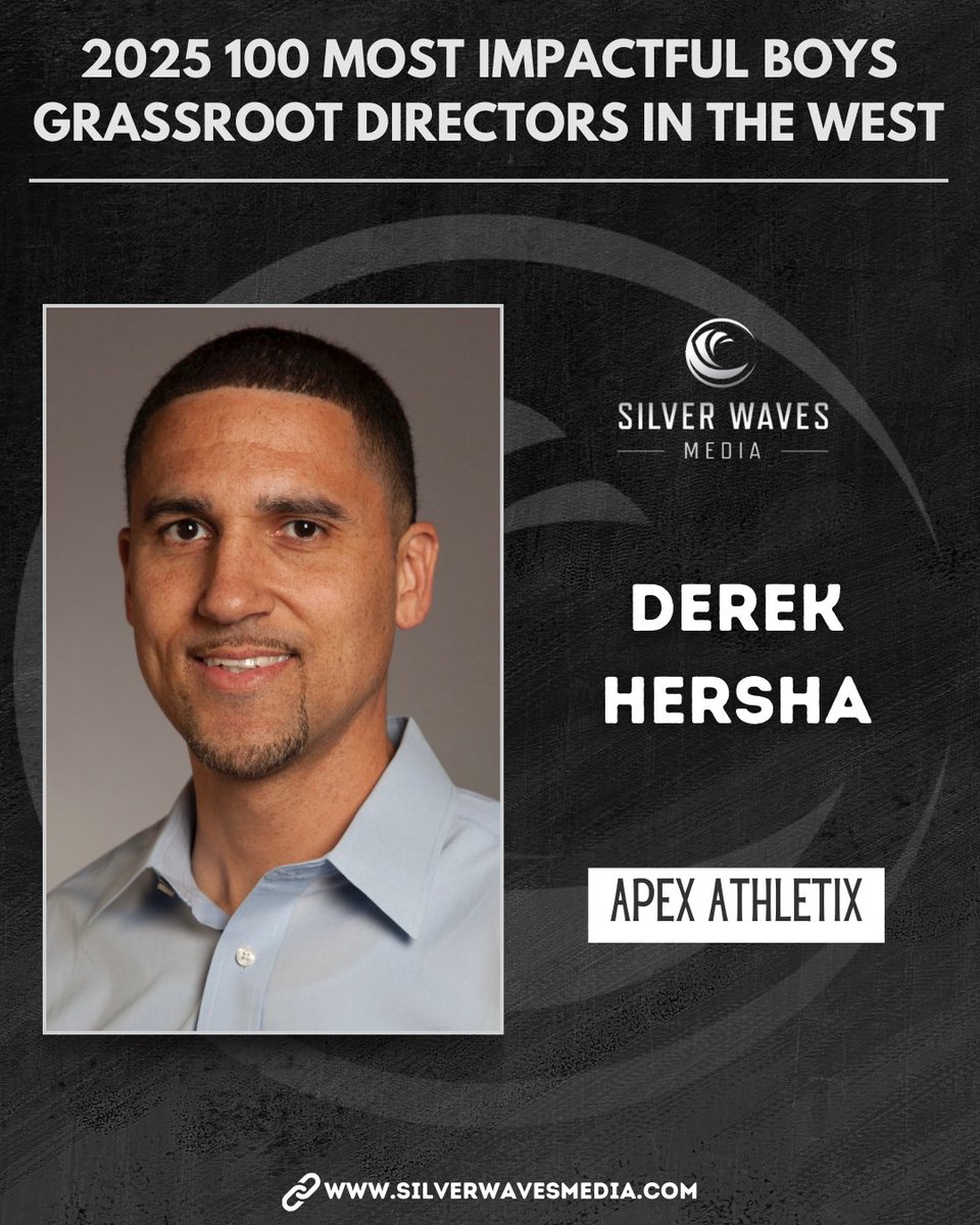 Silver Waves Media (@silverwavemedia) on Twitter photo Congratulations to Derek Hersha of <a href="/apexathletixaz/">APEX ATHLETIX</a> on being selected to the 2025 100 Most Impactful Boys Grassroot Directors in the West list.
silverwavesmedia.com/2025-100-most-… Congratulations to Derek Hersha of <a href="/apexathletixaz/">APEX ATHLETIX</a> on being selected to the 2025 100 Most Impactful Boys Grassroot Directors in the West list.
silverwavesmedia.com/2025-100-most-…