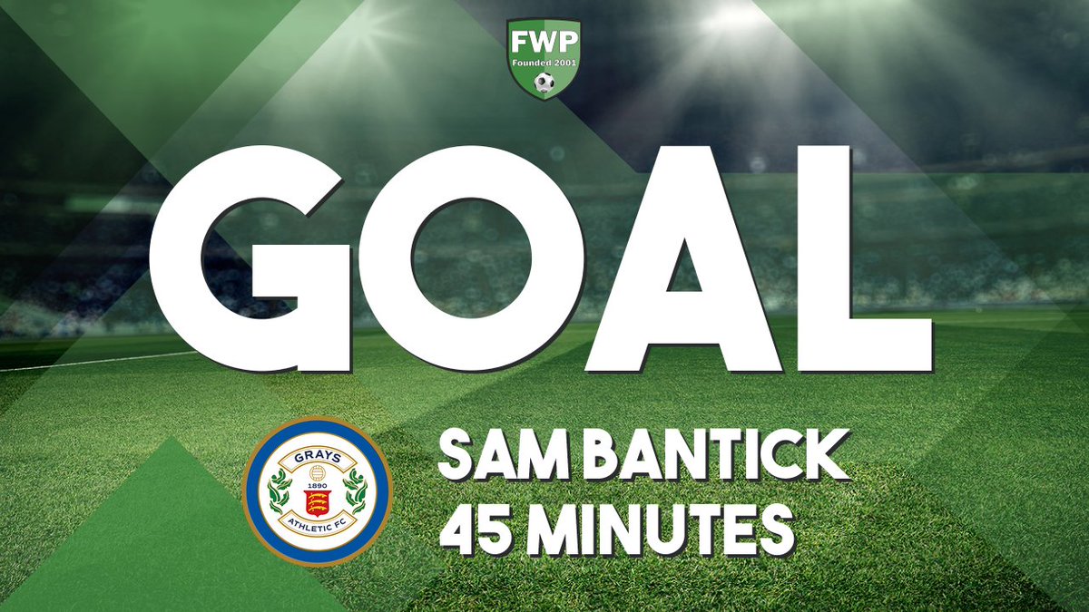 GOAL: Concord Rangers 0-1 GRAYS ATHLETIC - Sam Bantick (45') #IsthmianLeague fwp.co/NcncLR