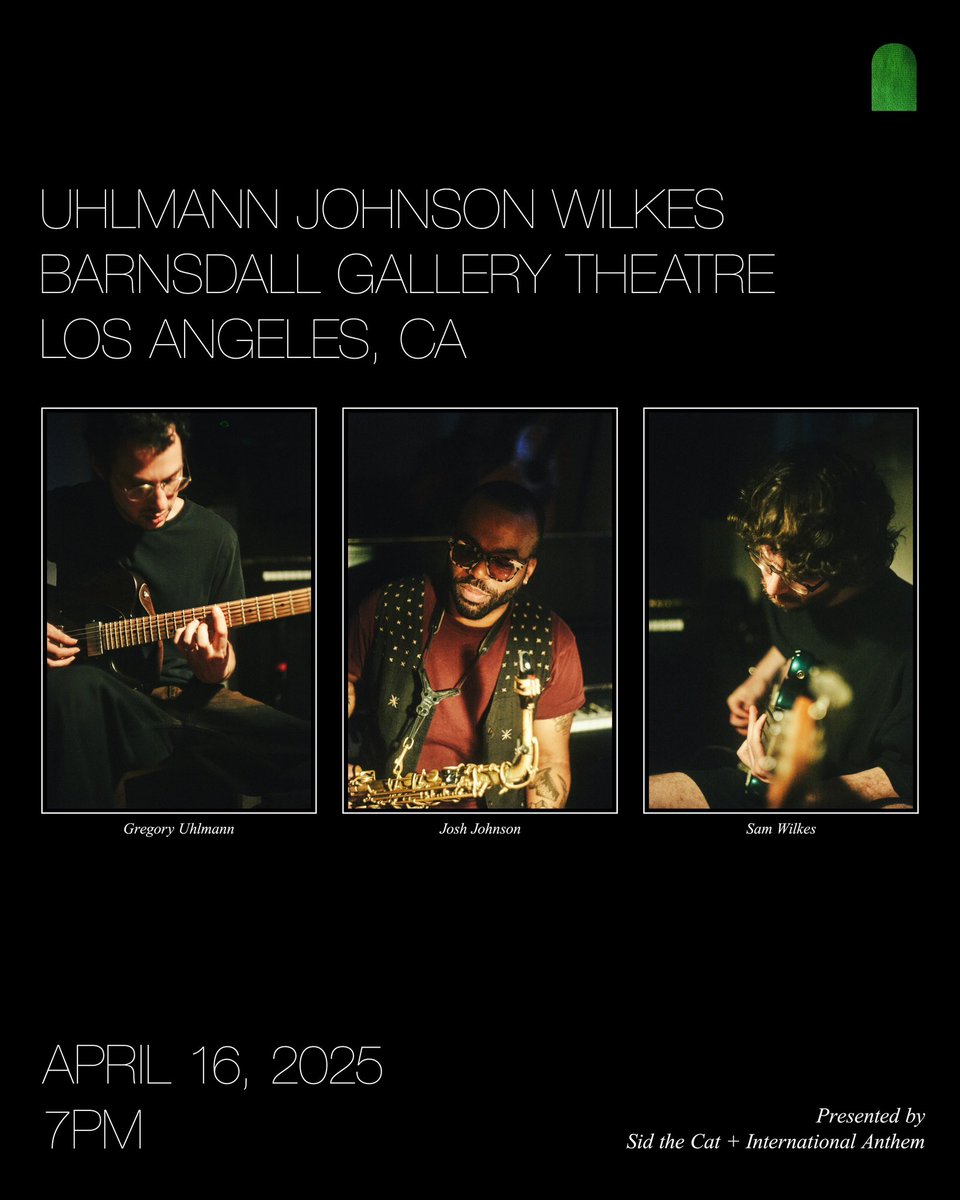 concert in LA with gregory uhlmann and josh johnson. 

a SEATED show at the barnsdall gallery theater.

tickets:
dice.fm/partner/dice/e…