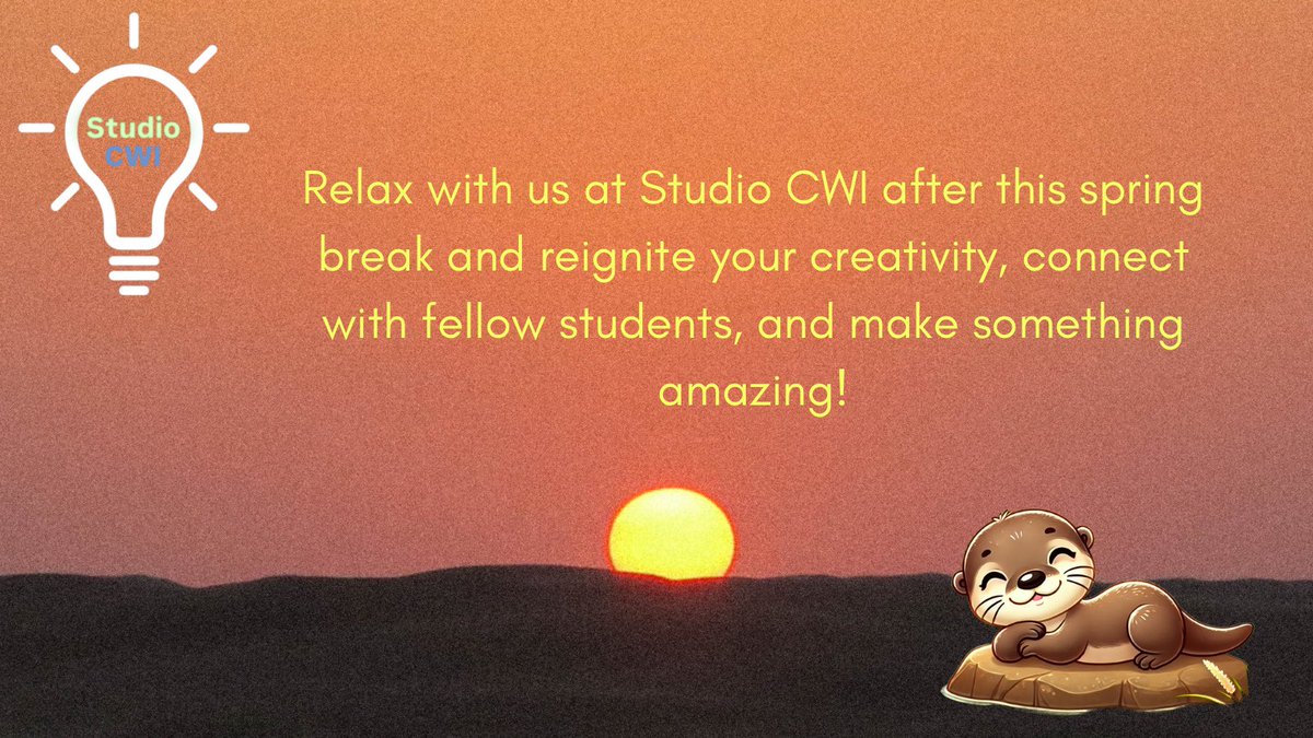 Relaxing during spring break? ☀️ Take your time to recharge—we’re ready to hear your voice when you’re well rested and ready to shine! Apply at studiocwi@cwi.edu #studiocwi #CWI #collegeofwesternidaho #collegelife
