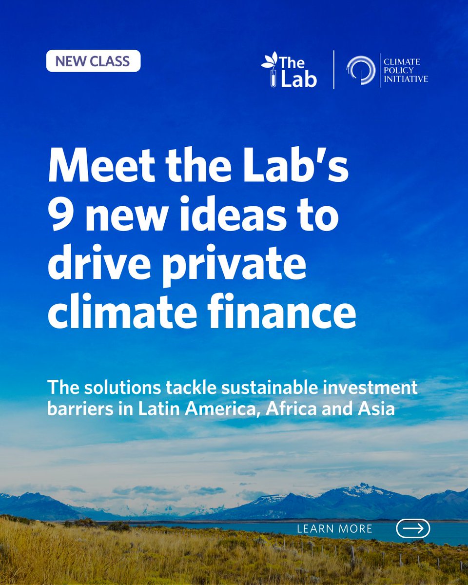 The Global Innovation Lab for Climate Finance tweet media