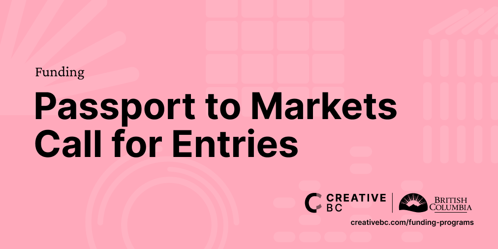 B.C.-based professionals can apply for our Passport to Markets program by March 19th to receive travel support for:
• Hot Docs
• Marché du Film
• Banff World Media Festival 
• Annecy Animation Market 
• Sunnyside of the Doc 
Learn more:  creativebc.com/2025/03/call-f…