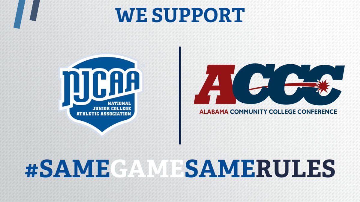 Dear <a href="/NCAA/">NCAA</a>. This isn't about power or your 💰. This is about our <a href="/acccathletics/">ACCC</a> and <a href="/NJCAA/">NJCAA</a> STUDENT-athletes who work extremely hard in the classroom and on the course/court/field. They deserve and have more than earned the same respect and treatment as <a href="/NCAA/">NCAA</a> STUDENT-athletes. If