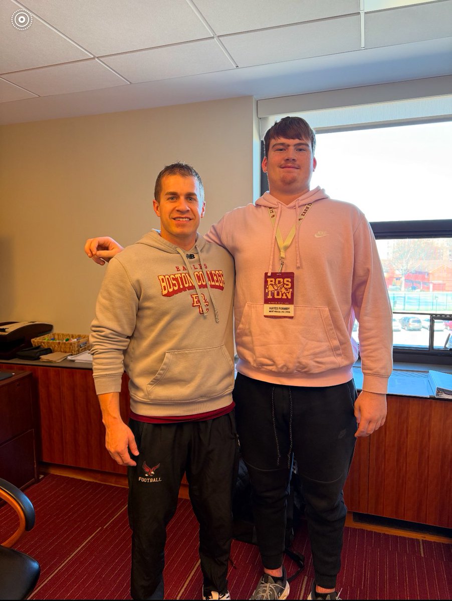 Had a great time at Boston College! <a href="/wilkinformby/">Wilkin Formby🦍</a> <a href="/RyanLolley2/">Ryan Lolley</a> <a href="/Velocity_FB/">Velocity Football Academy™</a> <a href="/CoachHodges/">Spencer Hodges</a> <a href="/Eric_Grantham/">Eric Grantham</a> <a href="/CoachWillBC/">Will Lawing</a> <a href="/Coach_Applebaum/">Matt Applebaum</a> <a href="/Coach_Finck/">Ryan Finck</a>