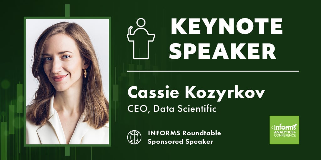 Don't miss out on hearing one of the top AI leaders in the field. Join us to connect with Cassie Kozyrkov - a keynote speaker for 2025 INFORMS Analytics+ Conference. "The Future is AI-first: Are You Ready to Lead?" 
🌐 hubs.ly/Q03bmgD-0
📆 April 6-8 📍 Indianapolis, Indiana