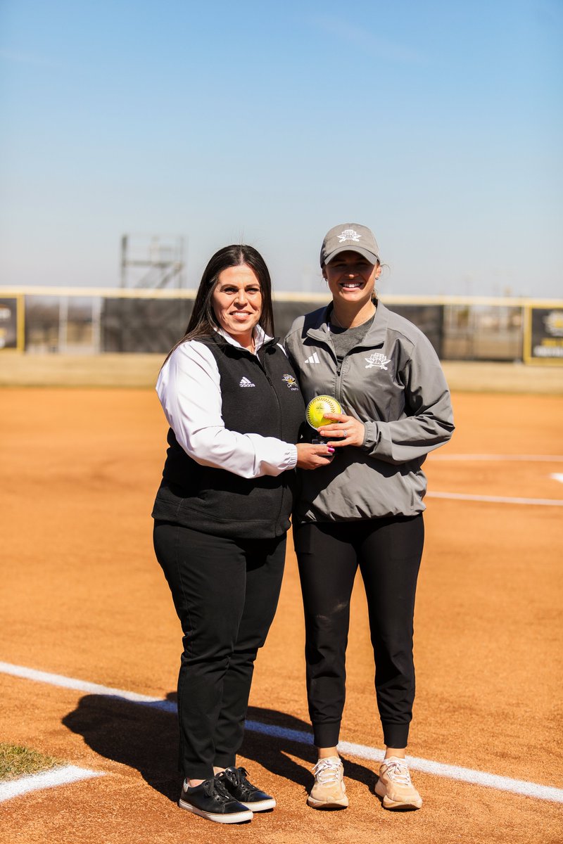 NKUNorseSB's tweet image. Before today's game, we honored @MorganNewport18 on earning her first career win as head coach of the Norse!