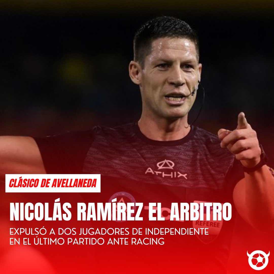 MuyCAI's tweet photo. [ATENCIÓN] 🚨 Nicolás Ramírez elegido para el #Independiente - Racing

➡️ Dirigió al Rojo 9 veces: 1 victoria, 6 empates y 2 derrotas. Expulsó a 4 jugadores.

➡️ Dirigió a Racing 8 veces; 4 victorias, 3 empates y 1 derrota. No expulsó futbolistas. https://t.co/yOiyRz7Oml