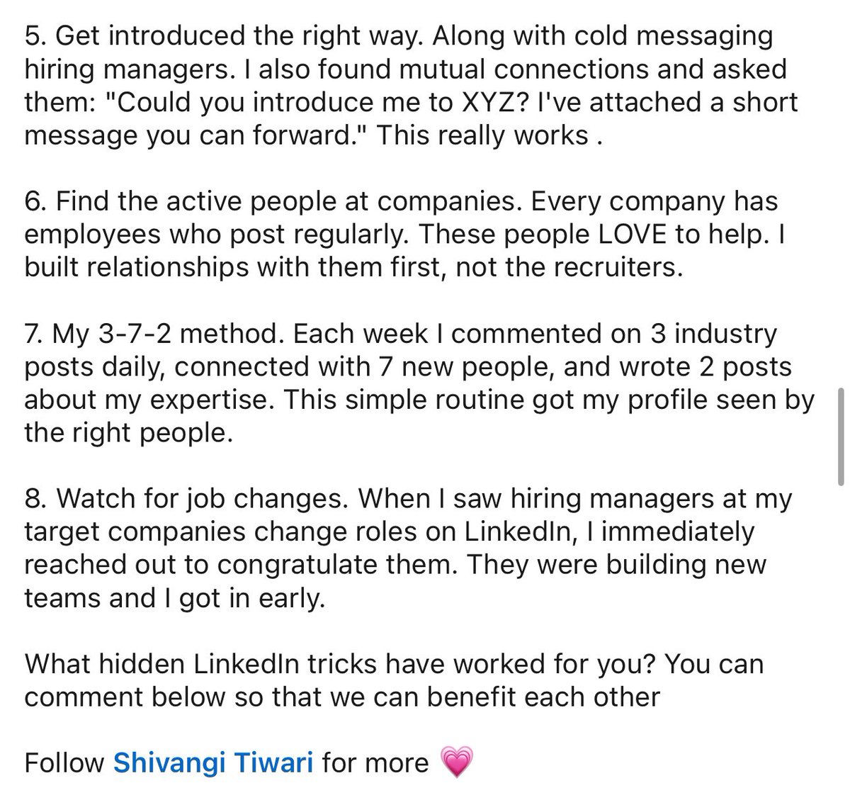 If you are job hunting. You may want to check this out. 

linkedin.com/posts/shivangi…