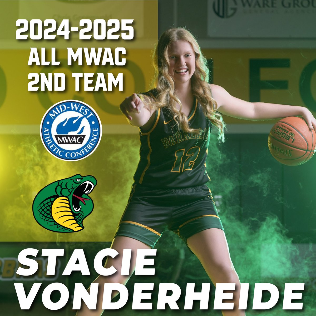 Congratulations <a href="/staciev2024/">Stacie Vonderheide</a> on an exceptional freshman season! Your dedication and hard work have not gone unnoticed! 🐍  <a href="/CobrasWBB/">Parkland Women's Basketball</a>
