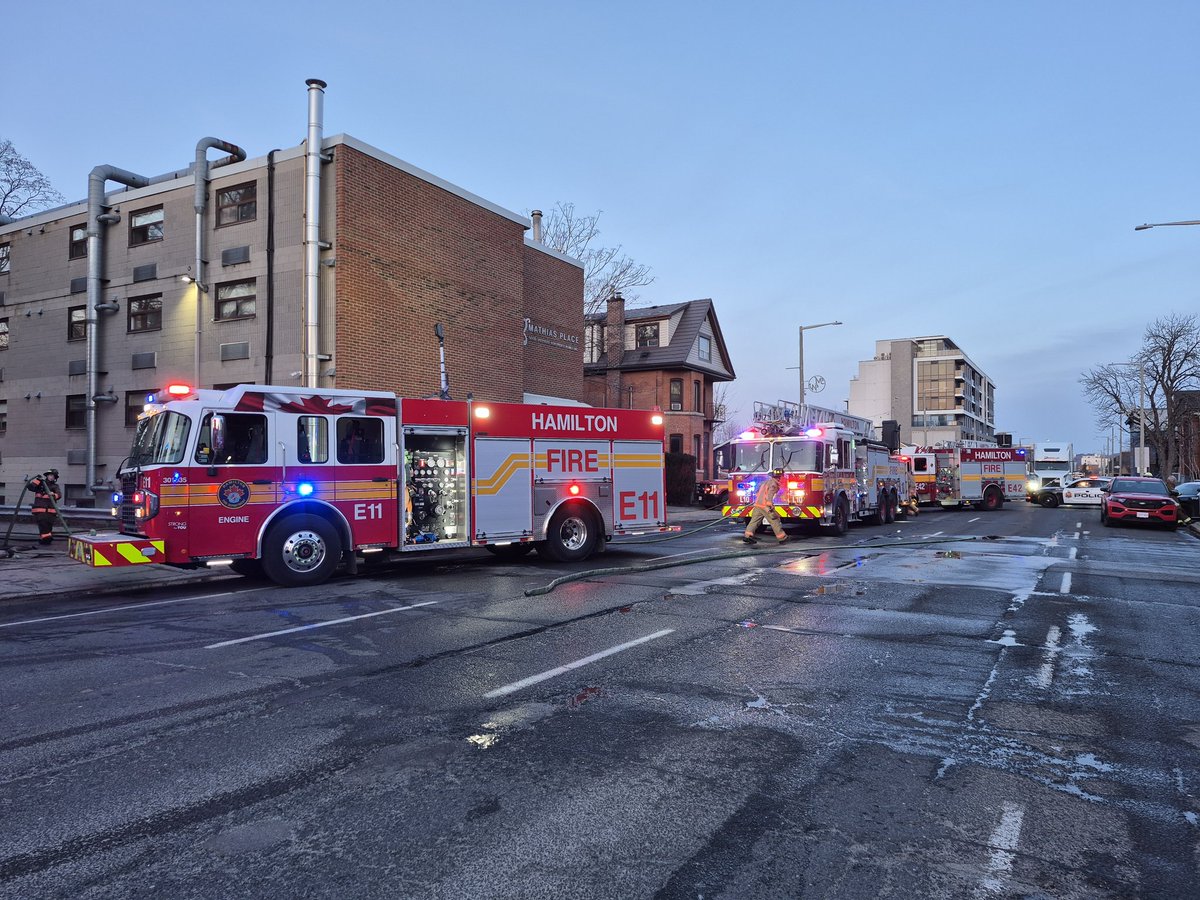 Box 43 attended a multiple alarm this morning in Downtown Hamilton