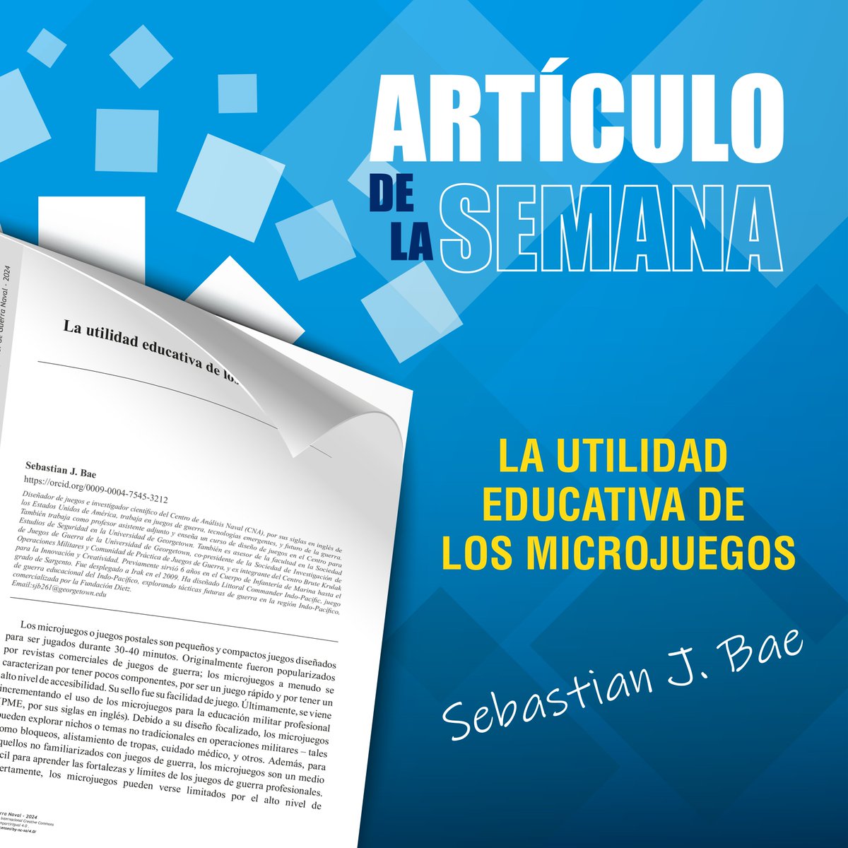 Te invitamos a leer el #artículodelasemana de la Revista de la Escuela Superior de Guerra Naval en el siguiente enlace 👉revista.esup.edu.pe/RESUP/article/…