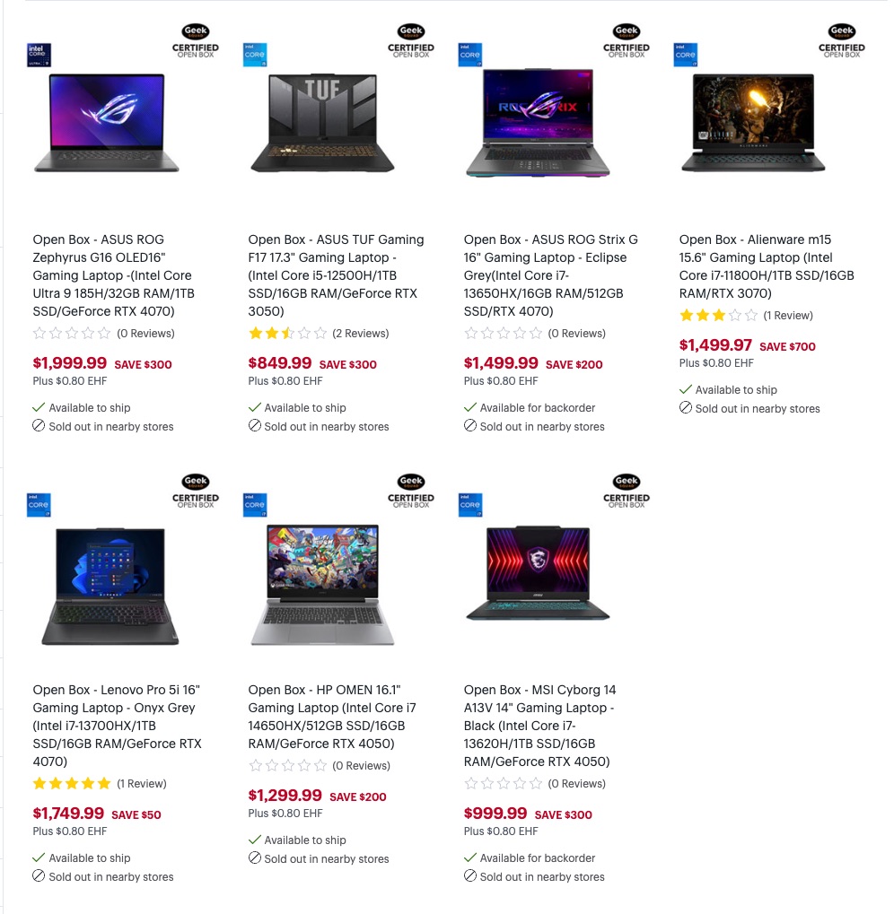Lbabinz's tweet photo. Open Box Gaming Laptop Sale at Best Buy https://t.co/4xN90NwlwH #ad

Spring Sale https://t.co/Wkl0CCJbPM https://t.co/pCTeVmK4l3