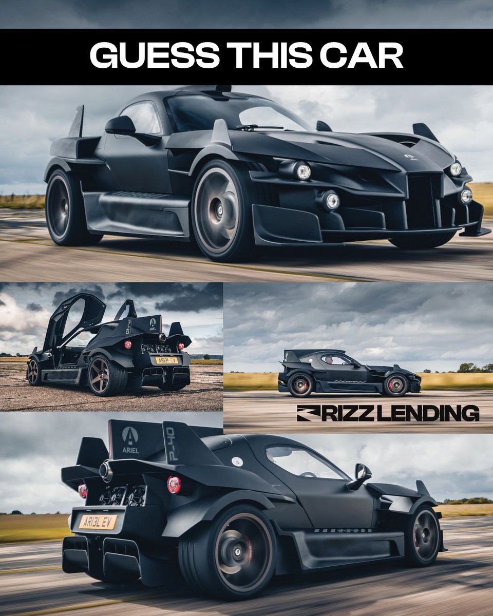RizzLending's tweet photo. Guess the name of this upcoming EV "Supercar". 
Should we finance any of the crazy EVs that are coming out soon? 

#carnews #funnycars #cardesign #supercars #exoticcars #exoticcarloans #newcars #rizzlending #supercarfinancing https://t.co/eAuOhhtaE5