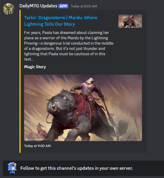 Magic: The Gathering tweet media