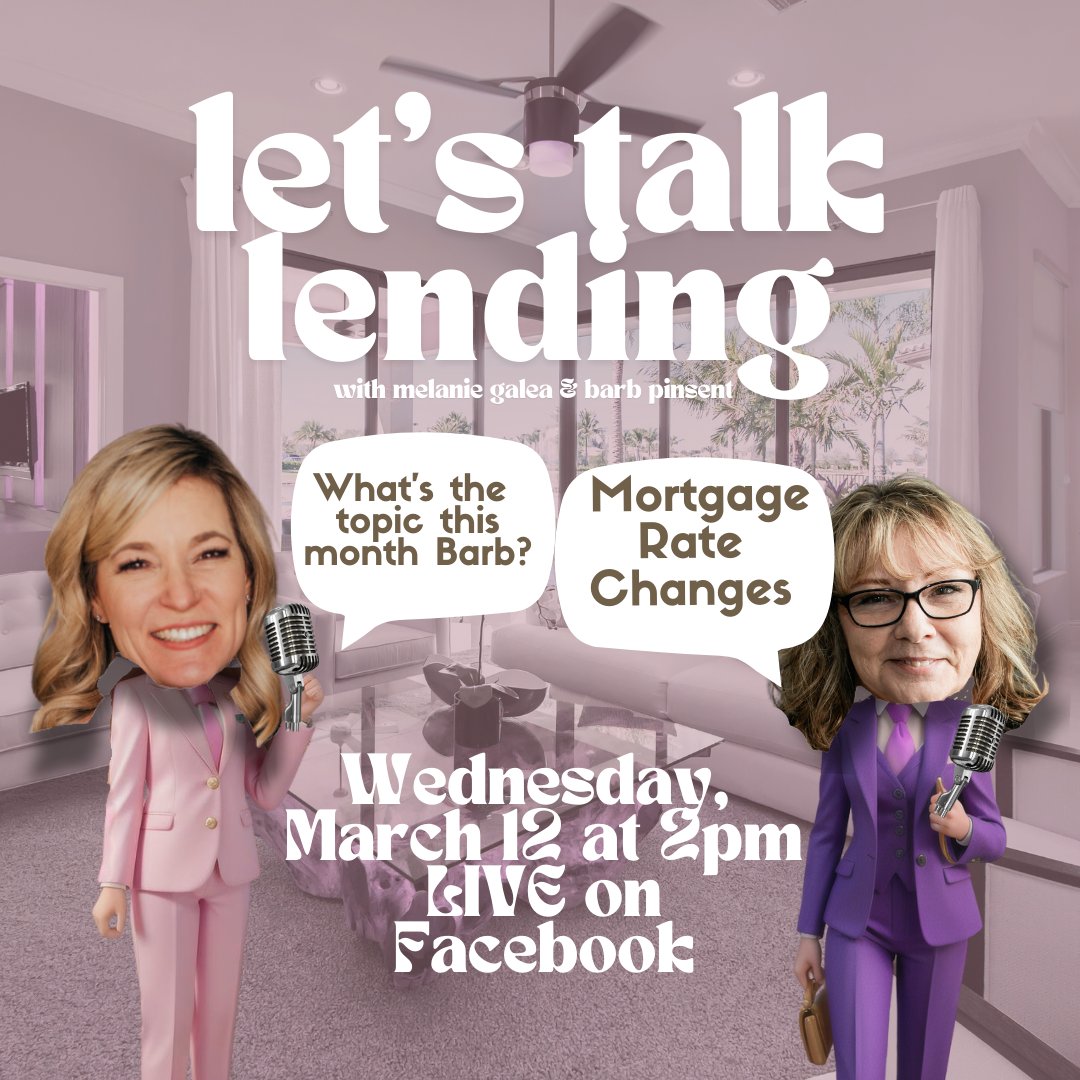 Join me and @barbpinsent for our latest episode of Let's Talk Lending tomorrow at 2 p.m. LIVE on my Facebook page. The spring market is here, and we are discussing Mortgage Rate Changes. Being an informed buyer is key in the homebuying process. 
#ymm #fortmcmurray