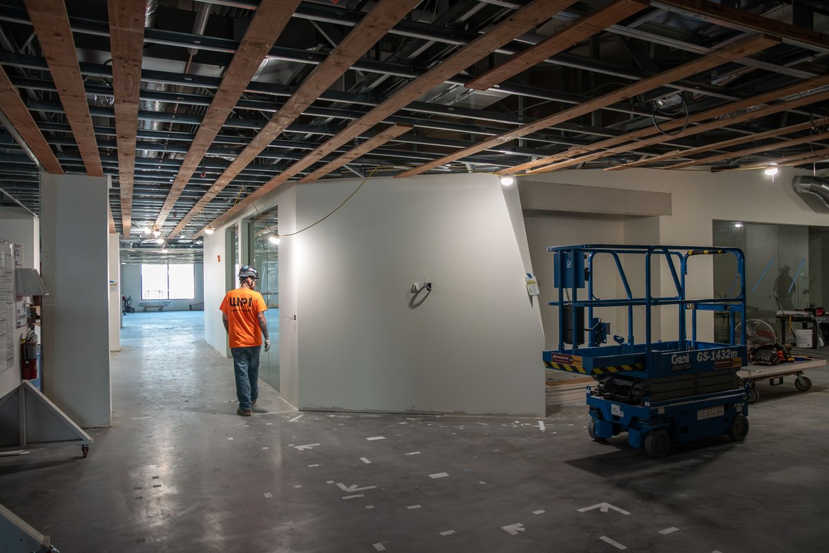 WPIBuilds's tweet photo. Our Special Projects Group is in full swing at Terminal 1 in Vancouver, Washington. Our scopes include framing, drywall, acoustical ceilings, acoustical wall panels, and door/frame/hardware installation. 

#TogetherWeBuild #Terminal1 https://t.co/7umsr5AnQz