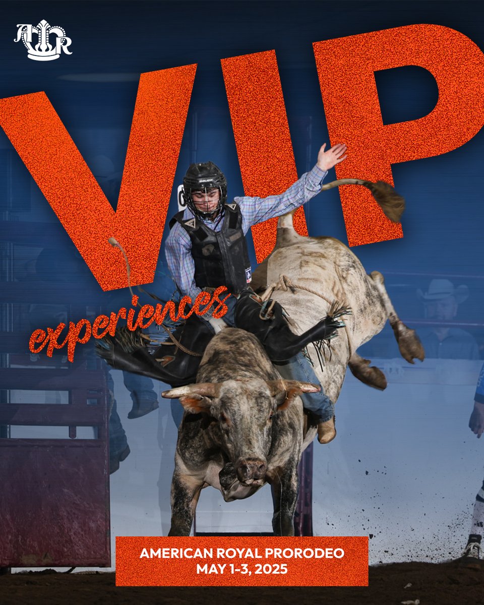 Experience the Rodeo like never before! 🤠  Get the Royal treatment with a VIP experience at the American Royal ProRodeo! With only 26 tickets available per night, this is your chance to go behind the chutes &amp; enjoy premium seating.

Spots are limited  ≫ bit.ly/25ARProRodeo