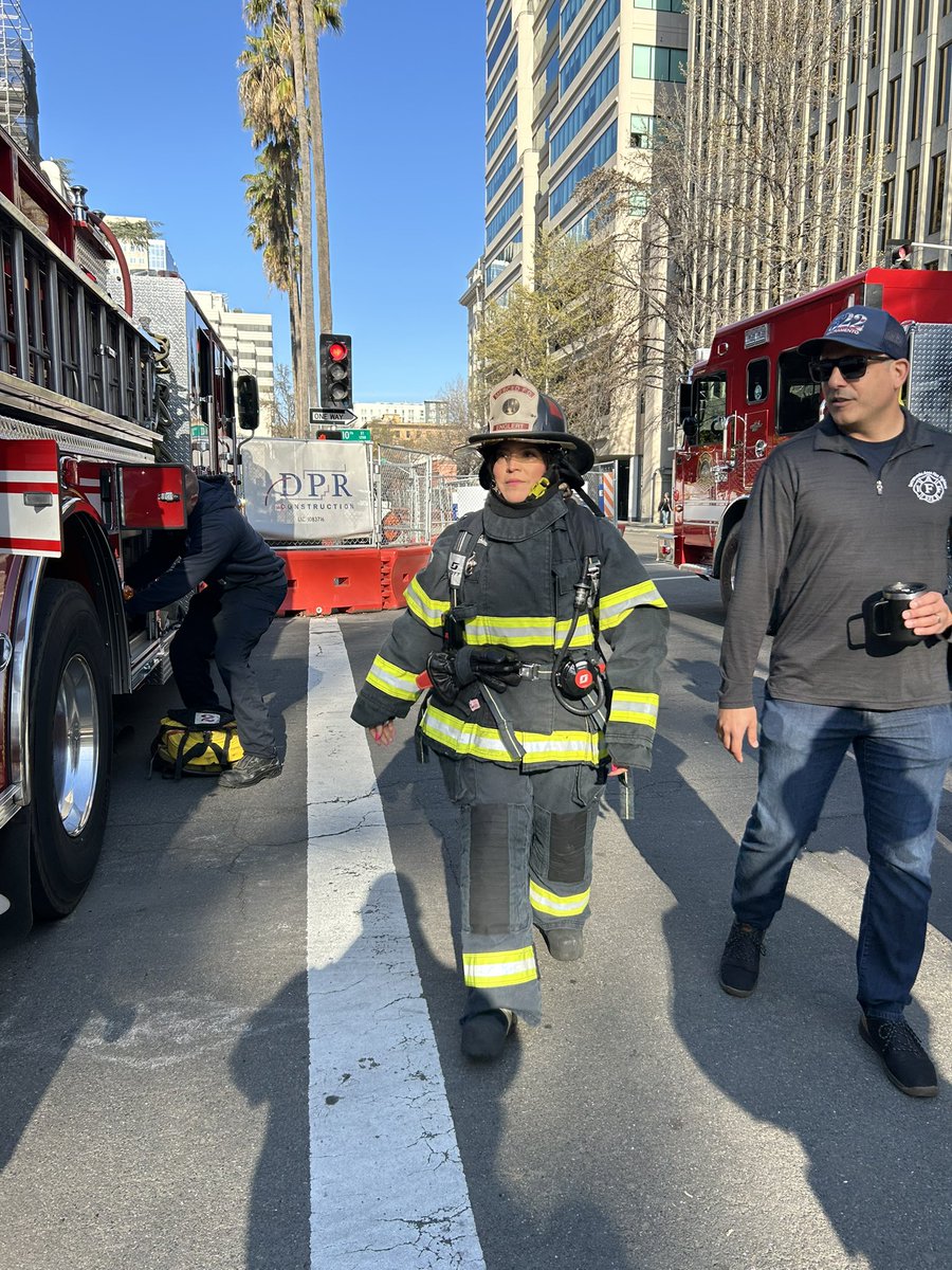 AsmSoria's tweet image. Fire Ops 101 in Sacramento today! Living a day in the life of a firefighter! @MercedFireDept @FresnoFire @CALFIREMMU #fireops #supportfirefighters #supportfirstresponders