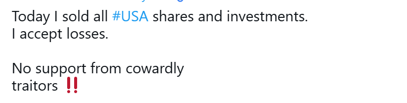 Robert46989257's tweet photo. #BoycottUSA
#traitors #extortion #strongarming #liars #insects
$NVDA $TSLA $NOW $PLTR $ISRG $INTU $MSFT https://t.co/6yJV35ziNL