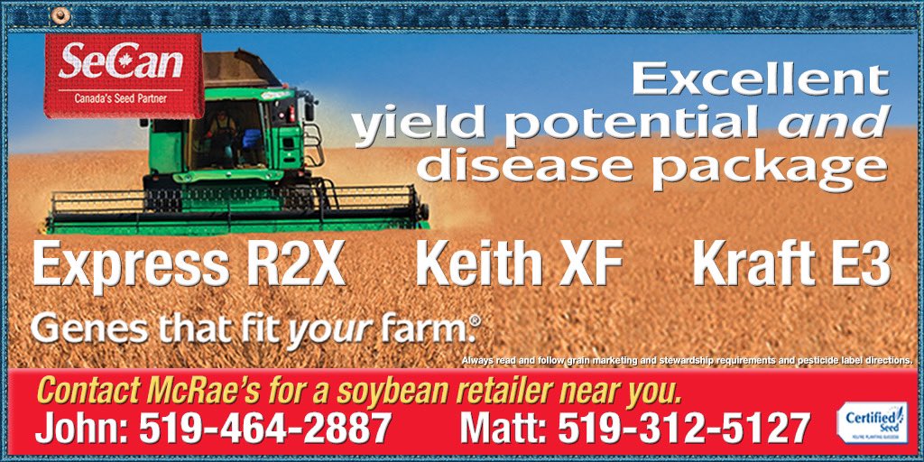 As spring gets closer! let us know how we can help! #ontag #secan #soybeans