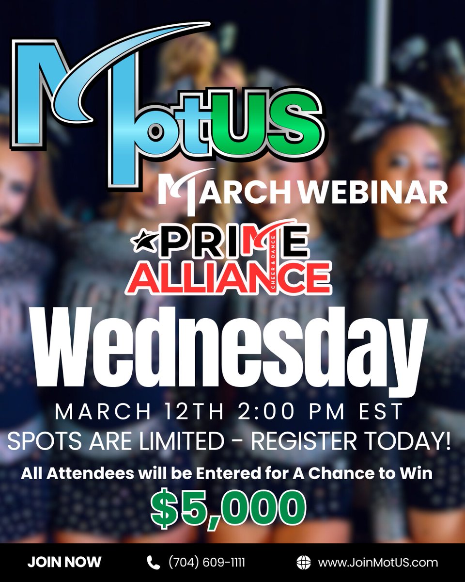 Don't miss out! Join MotUS' Zoom March Webinar tomorrow for insights, expert discussions and a chance to win $5,000!

Wednesday March 12 at 2:00 PM Eastern
Zoom - Register Now
us02web.zoom.us/meeting/regist…