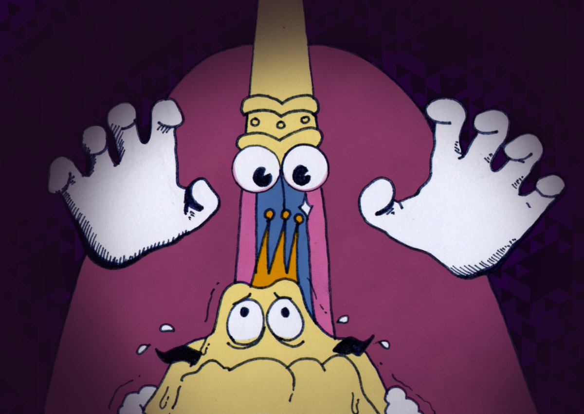 Fede_fedecomics's tweet photo. Día 29: Pizza king?
#pizzatober2024 #pizzatober #pizzatower #pizzatowerfanart #pizzatowergame #cartoon #king #cheeseslime #crown https://t.co/yYVVkELyal