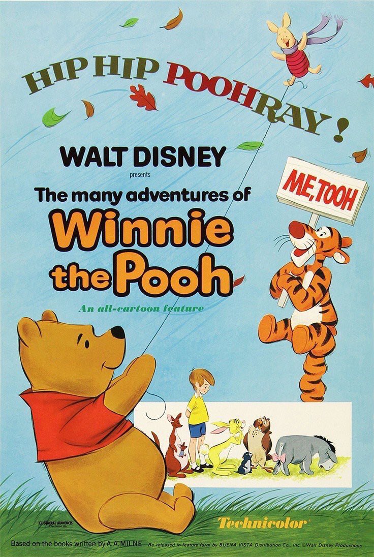 FilmNewsNos's tweet photo. 🎬MOVIE HISTORY: 48 years ago today, March 11, 1977, the movie ‘The Many Adventures of Winnie the Pooh’ opened in theaters!

#SterlingHolloway #BruceReitherman #JohnFielder #RalphWright #ClintHoward #BarbaraLuddy #PaulWinchell #JuniusMatthews #HalSmith #HowardMorris @Disney https://t.co/31VrZTaN8q