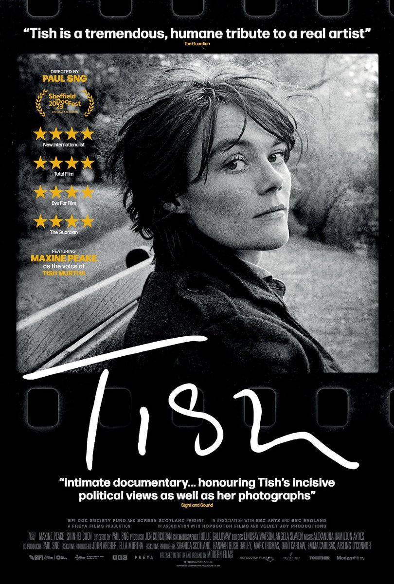 A proper icon ♥️ This is a superb, beautiful film about an icon of photography. Made my heart swell with pride for where I grew up, my values, beliefs and empathy (and made me angry about the way we treat the working class). #TishMurtha