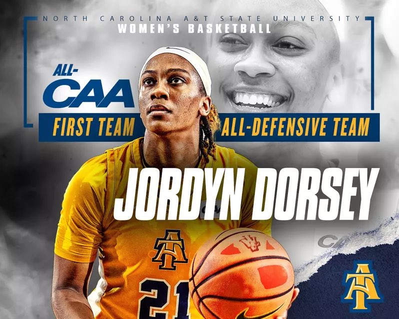 Lady Aggie Ball (@ladyaggieball) on Twitter photo Jordyn Dorsey. Now, a two-time first-team All-CAA selection. Add All-Defensive Team to her legacy 💙💛 Congratulations, <a href="/jordyndorsey21/">Jordyn Dorsey</a>! #AggiePride Jordyn Dorsey. Now, a two-time first-team All-CAA selection. Add All-Defensive Team to her legacy 💙💛 Congratulations, <a href="/jordyndorsey21/">Jordyn Dorsey</a>! #AggiePride